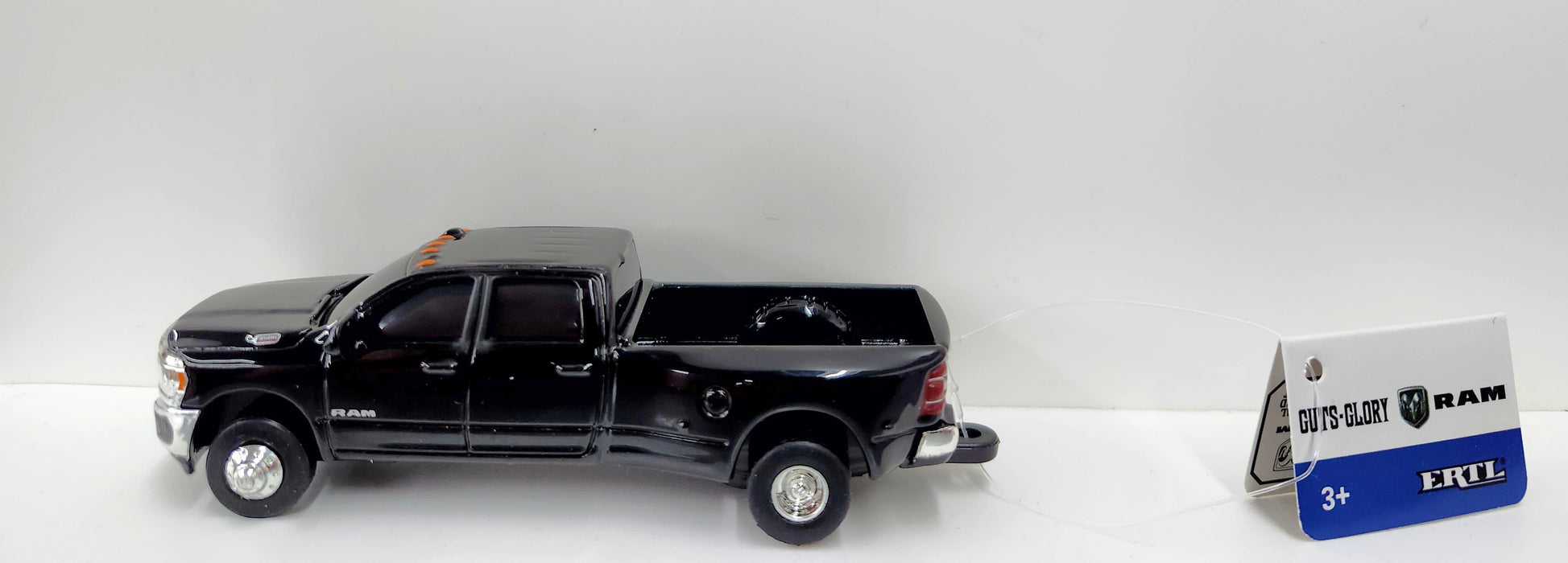1/64 ERTL TOY RAM 3500 DUALLY PICKUP BLACK NEW NO BOX