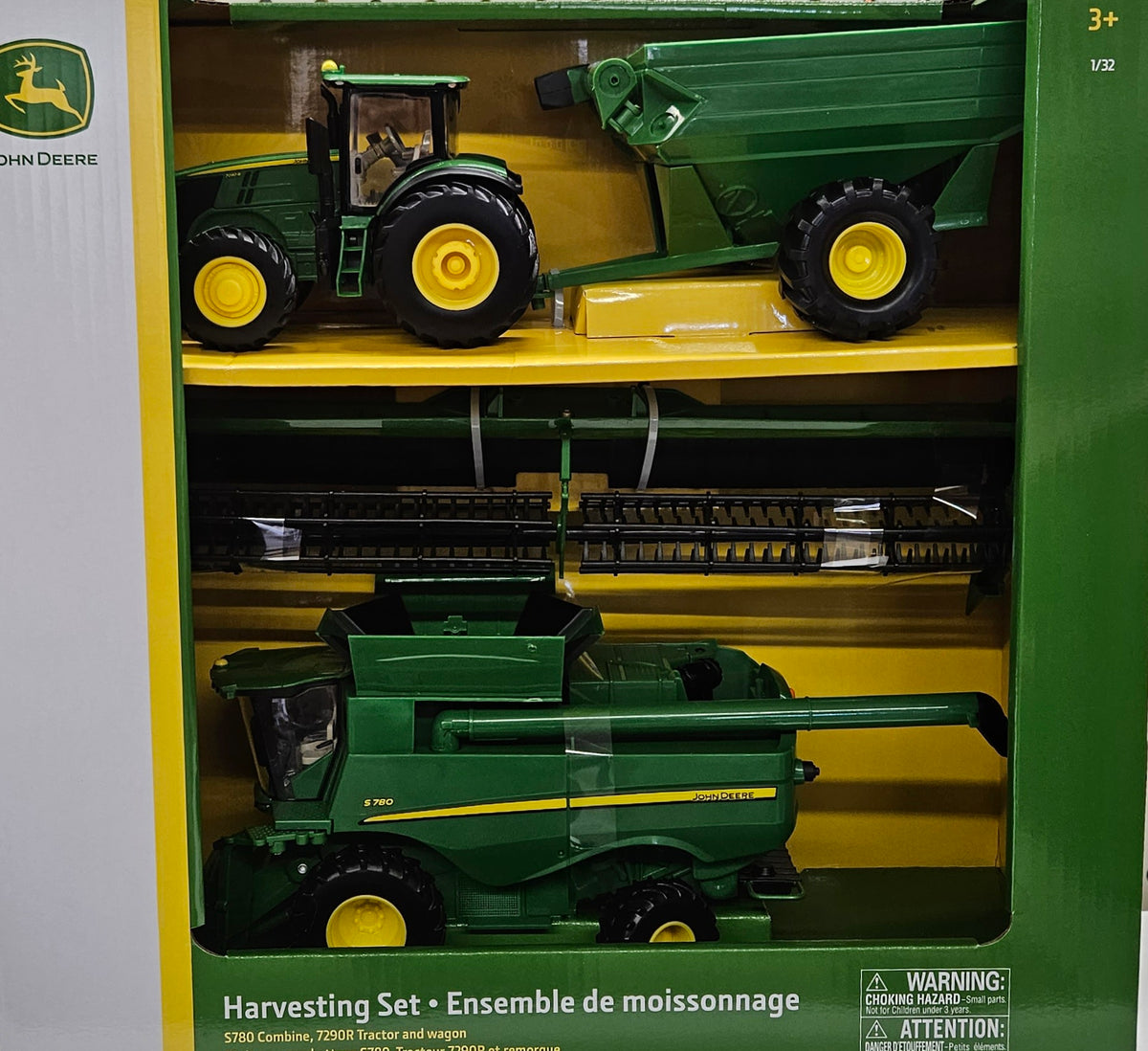 1 32 Ertl Toy John Deere Harvesting Set