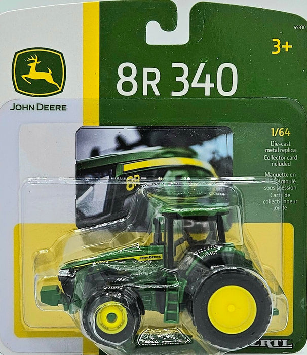 1/64 ERTL TOY JOHN DEERE 8R 340 TRACTOR WITH REAR TRIPLES FRONT DUALS