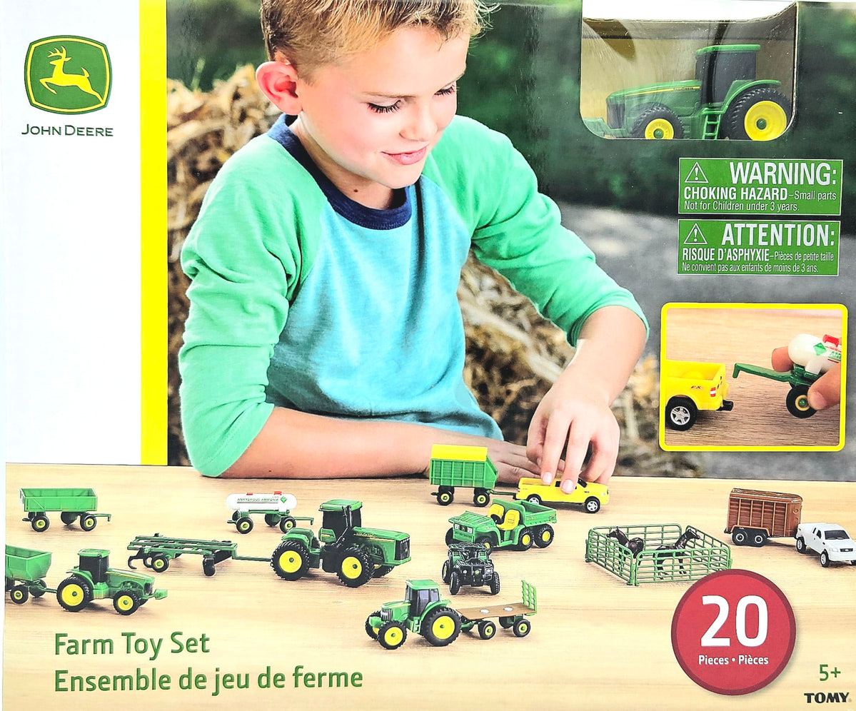 Ertl Toy Rivets 1/64 ERTL TOY JOHN DEERE TOY 20 PIECE PLAY SET