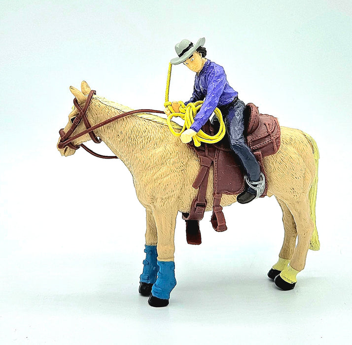 1/20 BIG COUNTRY TOY COWGIRL AND HORSE