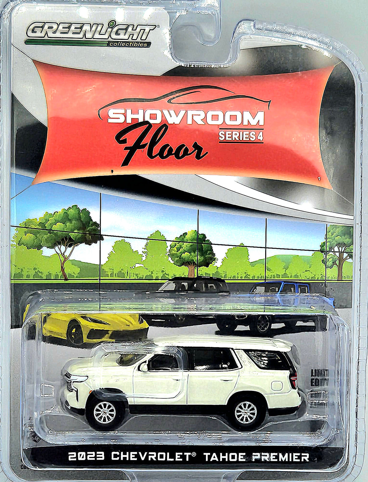 1/64 GREENLIGHT TOY 2023 CHEVROLET TAHOE PREMIER SHOWROOM FLOOR SERIES