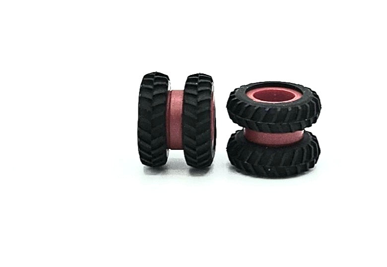 1/64 STANDI TOY 18.4-38 TIRE RED DUALS 1 PR