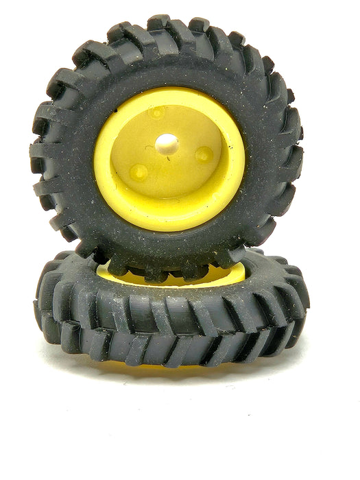 1/64 STANDI TOY 18.4-R38 TIRE YELLOW RIM 1 PAIR