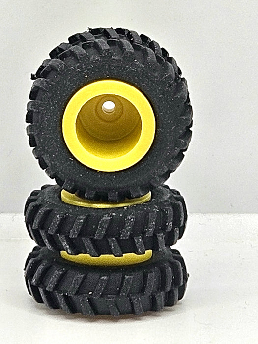 1/64 STANDI TOY 18.4-R38 TIRE YELLOW DUAL RIM 1 PAIR