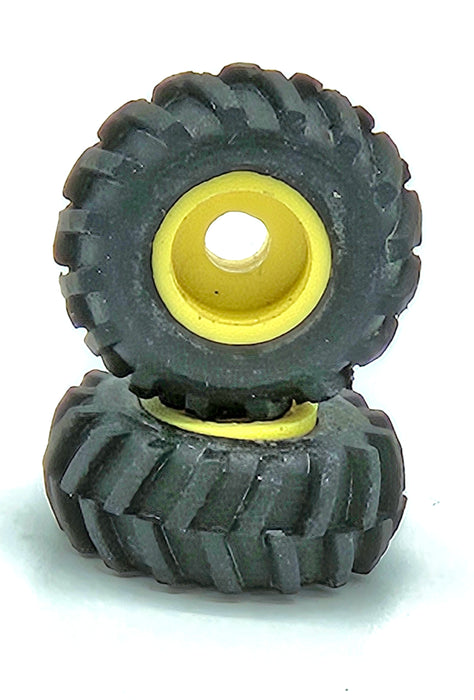 1/64 STANDI TOY 16.9-24 FWA TIRES YELLOW RIM