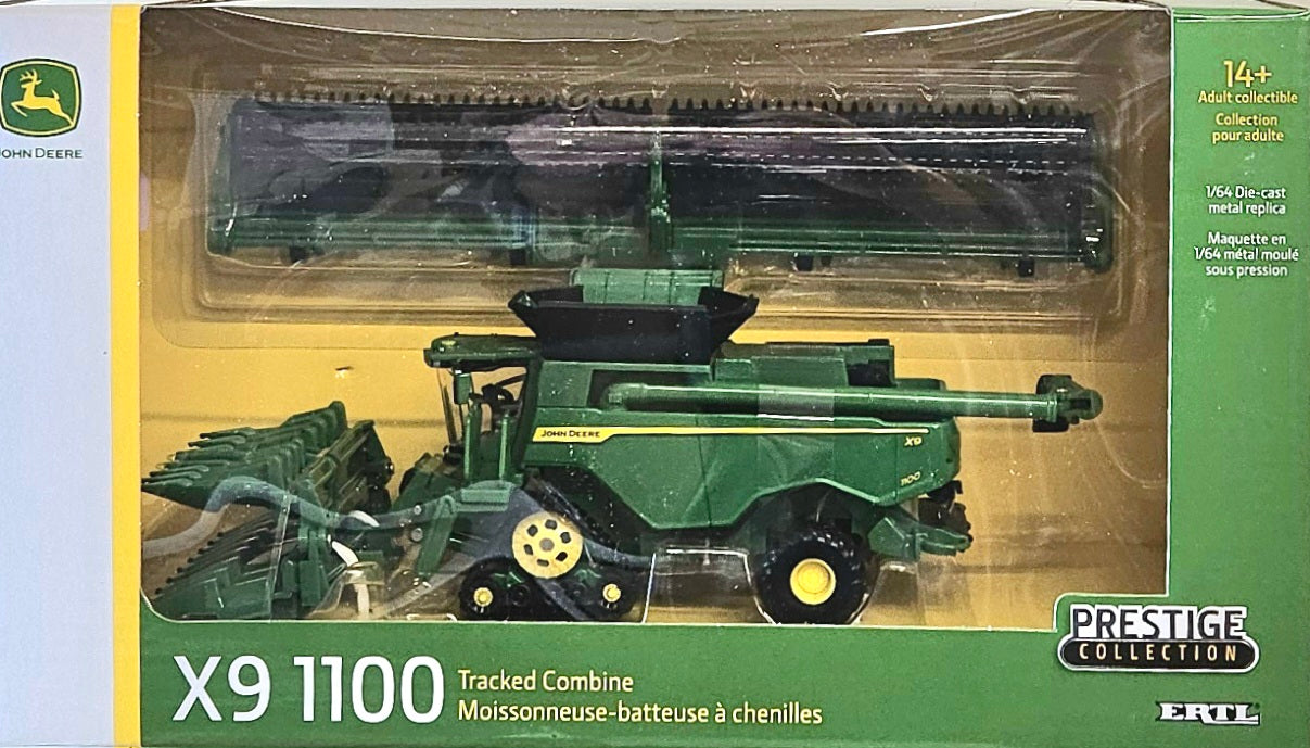 1/64 ERTL TOY X9 1100 TRACKED JOHN DEERE COMBINE PRESTIGE SERIES