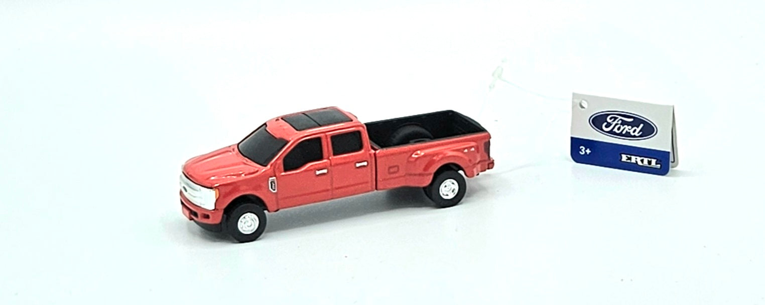 1/64 ERTL TOY FORD F350 DUALLY RED NEW NO BOX