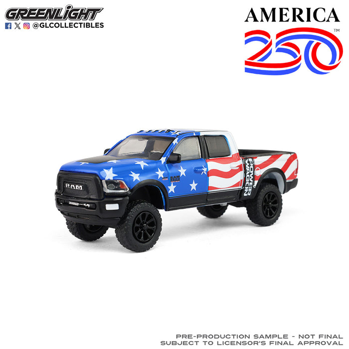 1/64 GREENLIGHT TOY 2017 RAM POWER WAGON AMERICA 250