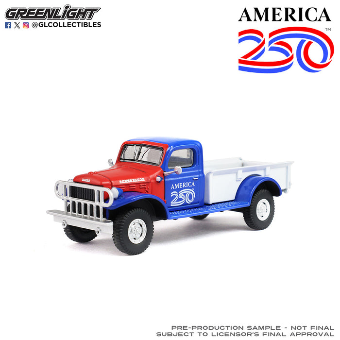 1/64 GREENLIGHT TOY 1946 DODGE POWER WAGON AMERICA 250