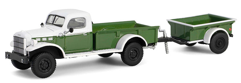 1/64 GREENLIGHT TOY 1950 DODGE POWER WAGON WITH TRAILER