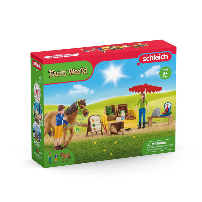 SCHLEICH TOY FARM WORLD SUNNY DAY FARM STAND