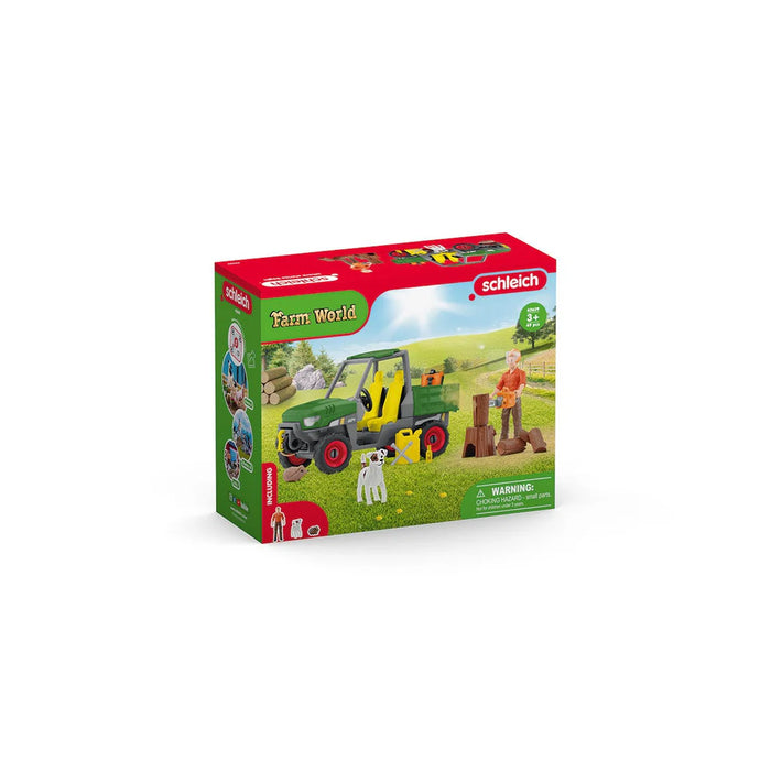 SCHLEICH TOY FARM WORLD WORKING IN THE FOREST SET