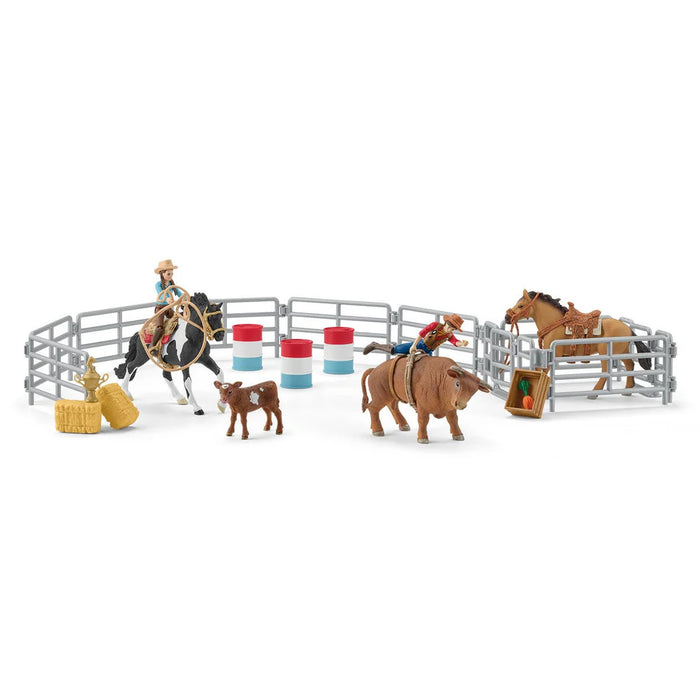 SCHLEICH TOY FARM WORLD RODEO SHOW SET