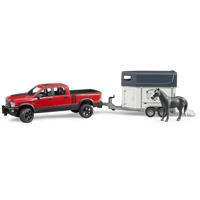 1/16 DODGE RAM 2500 W/ HORSE TRAILER BRUDER TOY