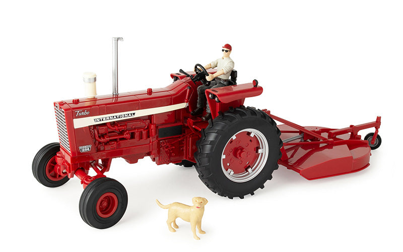 1/16 ERTL TOY BIG FARM CASE IH FARMALL 1256 TRACTOR AND MOWER