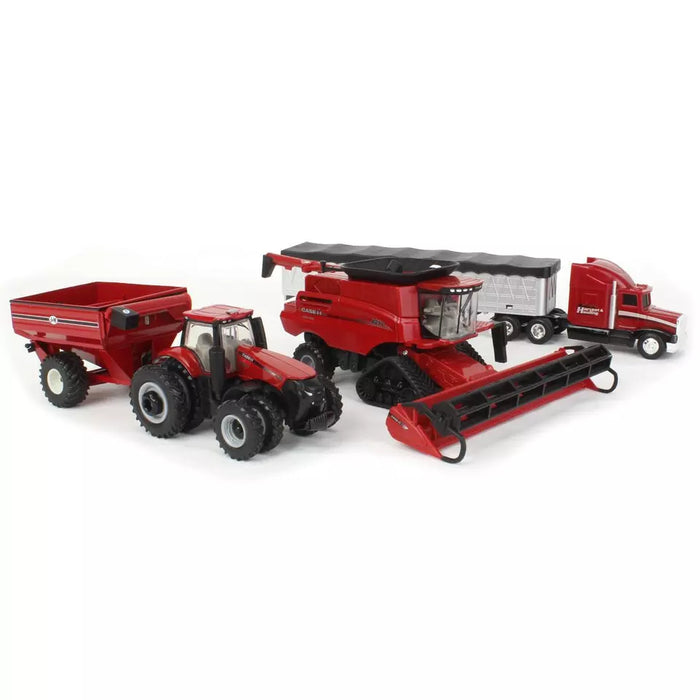 1/64 ERTL TOY CASE IH HARVESTING SET