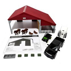 1/32 ERTL TOY JOHN DEERE WEATHERED BARN PLAYSET
