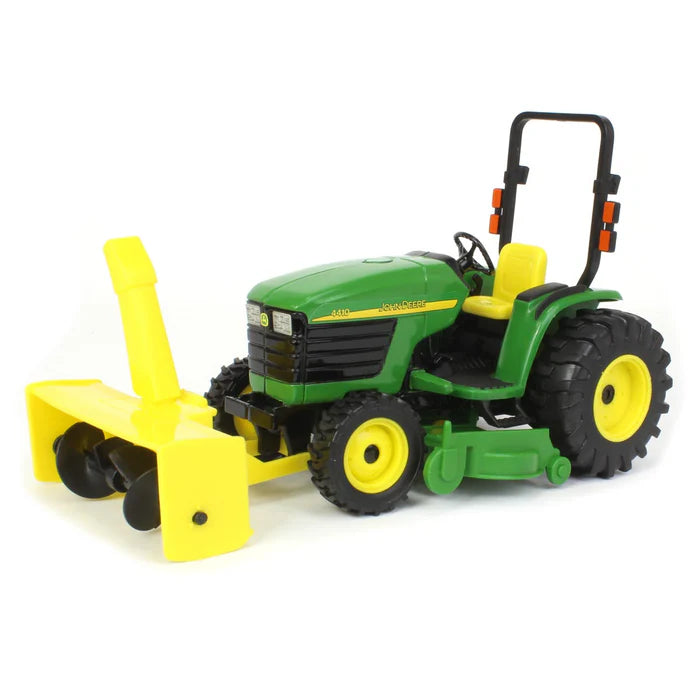 1/16 ERTL TOY JOHN DEERE 4410 TRACTOR WITH BLOWER AND MOWER