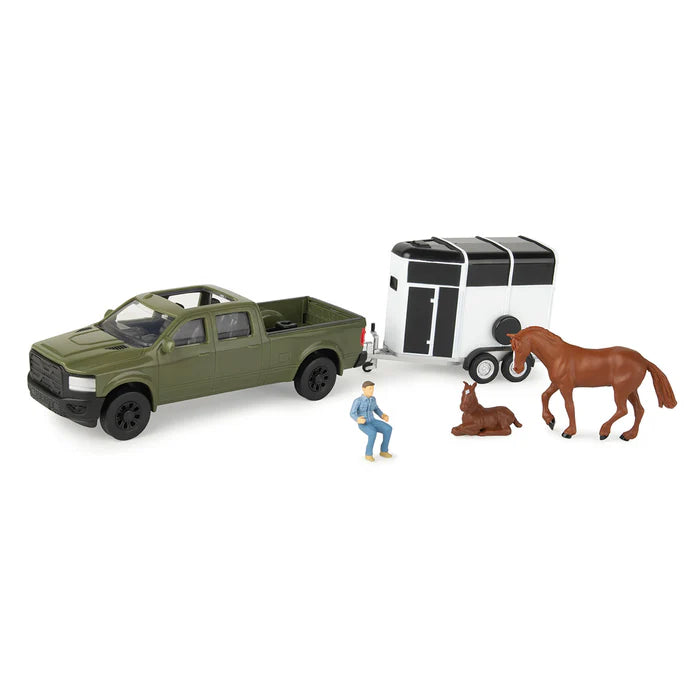 1/32 ERTL TOY HORSE AND TRAILER PLAY SET