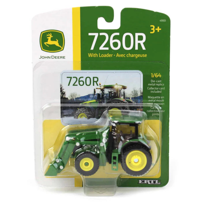 1/64 ERTL TOY JOHN DEERE 7260R TRACTOR WITH LOADER