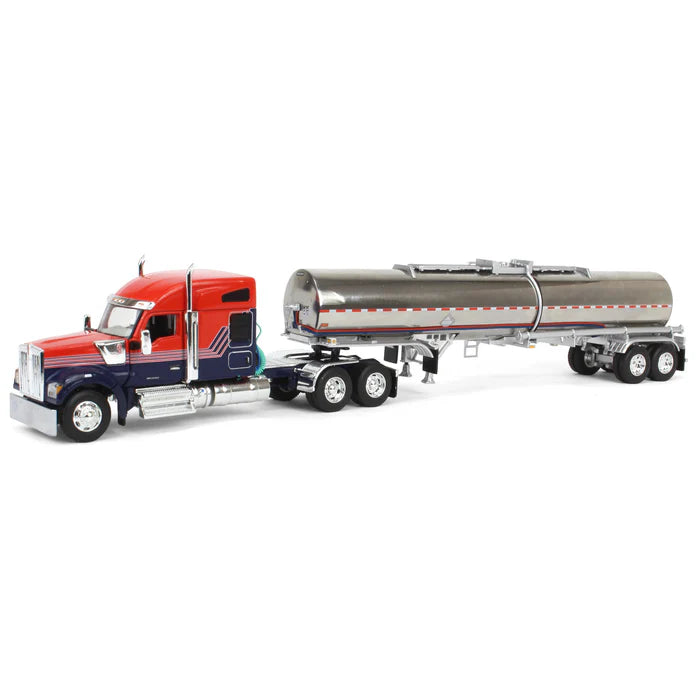 1/64 DCP FIEST GEAR KENWORTH W990 WITH BENNER CHEMICAL GRADE TRAILER