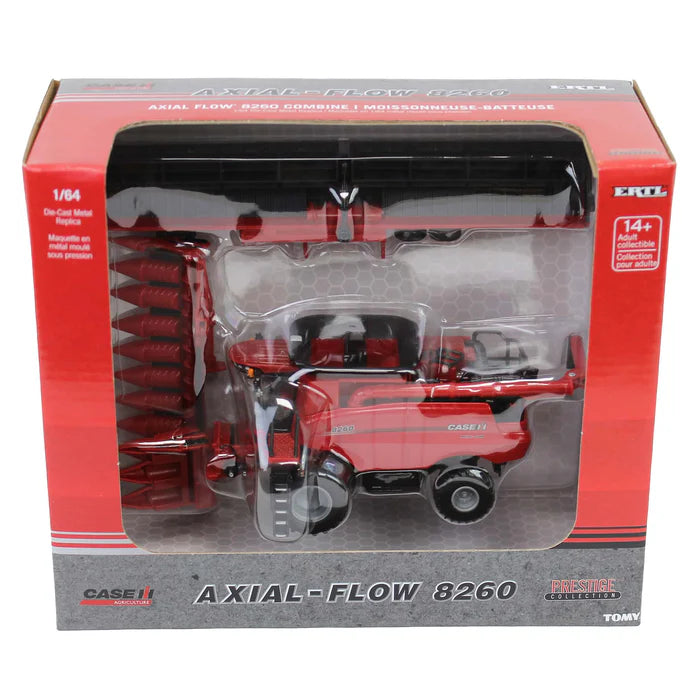 1/64 ERTL TOY CASE IH 8260 COMBINE PRESTIGE