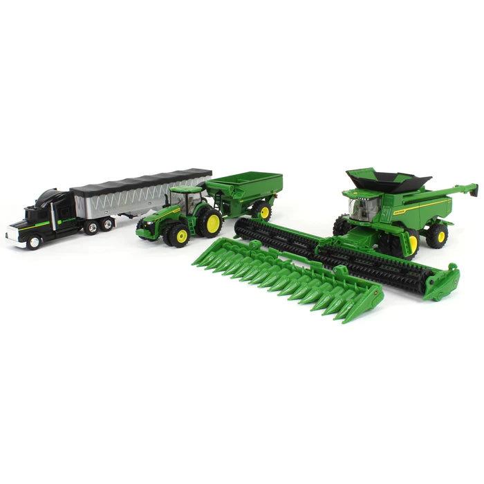 1/64 ERTL TOY JOHN DEERE HARVESTING SET
