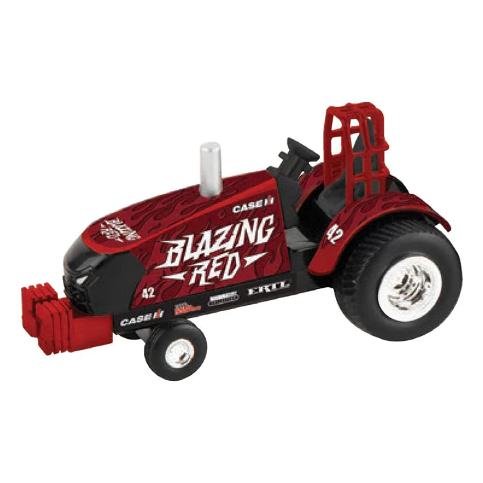 1/64 ERTL TOY CASE IH BLAZING RED PULLER TRACTOR