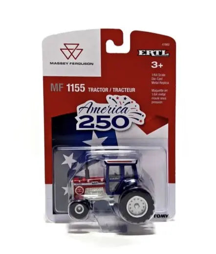 1/64 ERTL TOY MASSEY FERGUSON MF1155 TRACTOR AMERICA 250 YEARS