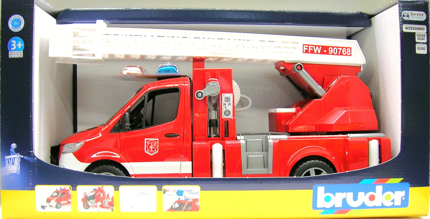1/16 BRUDER TOY MB SPRINTER FIRE TRUCK LIGHTS AND SOUNDS