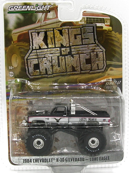 1/64 GREENLIGHT TOY 1984 CHEV K30 LONG EAGLE KINGS OF CRUNCH SERIES 12