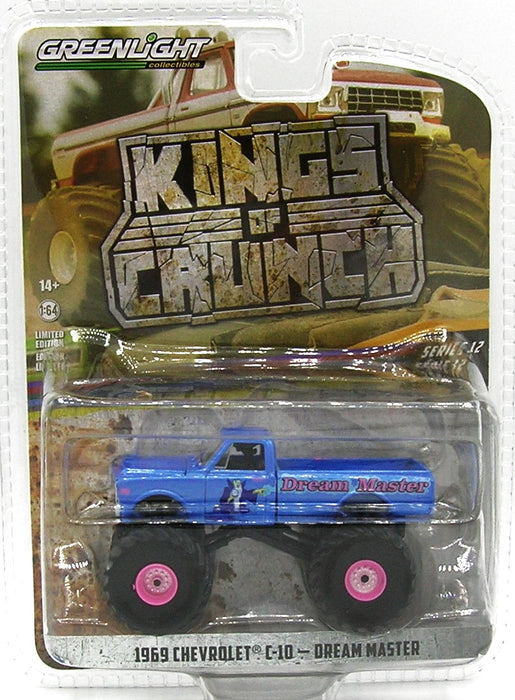 1/64 GREENLIGHT TOY 1969 CHEV C10 DREAM MASTER KINGS OF CRUNCH SERIES 12