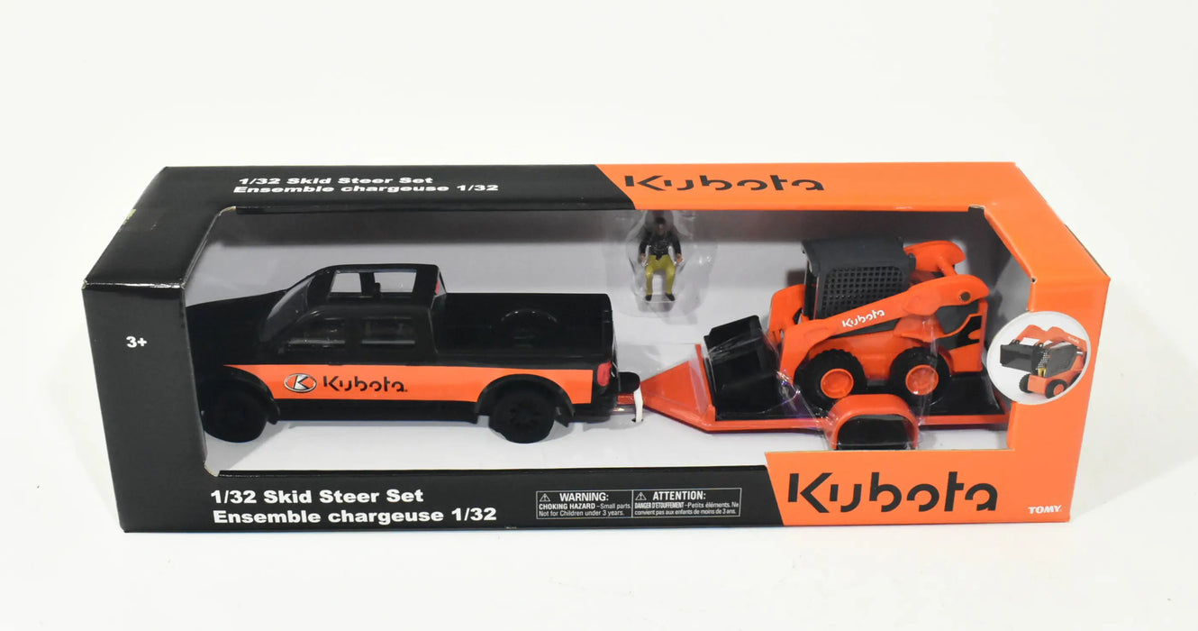 1/32 ERTL TOY KUBOTA SKID STEER SET