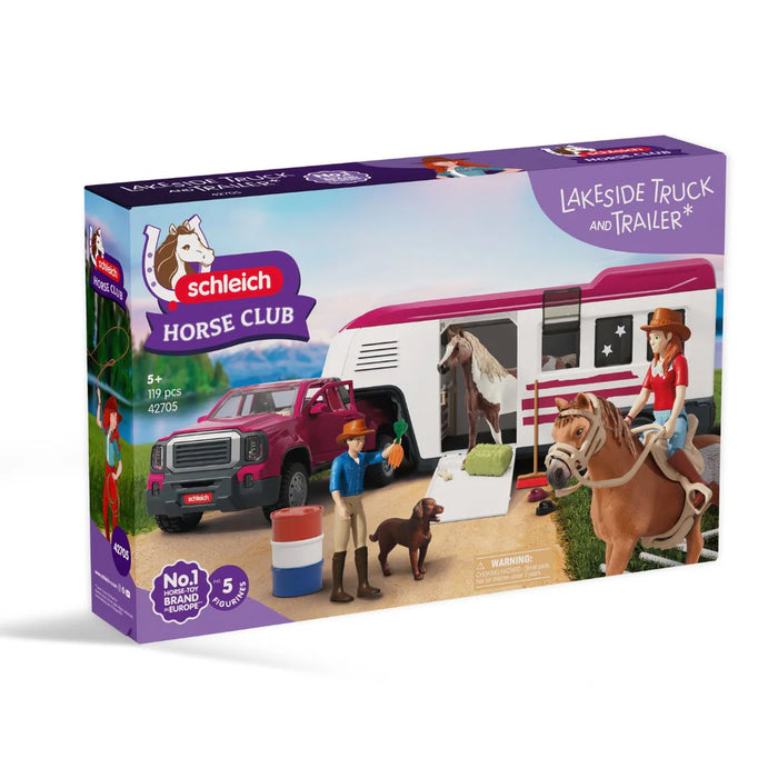 SCHLEICH TOT HORSE CLUB LAKESIDE TRUCK AND TRAILER SET