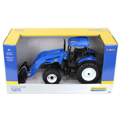 1/16 ERTL TOY T6070 NEW HOLLAND TRACTOR WITH LOADER