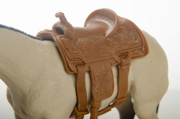 1/16 LITTLE BUSTER TOY CALF ROPING SADDLE