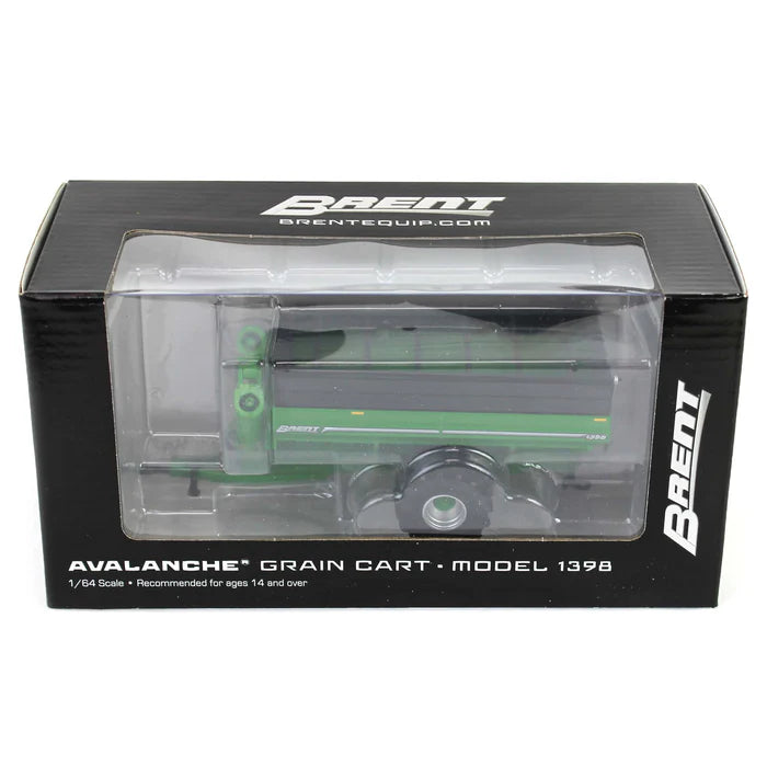 1/64 SPEC CAST TOY BRENT 1398 GREEN GRAIN CART