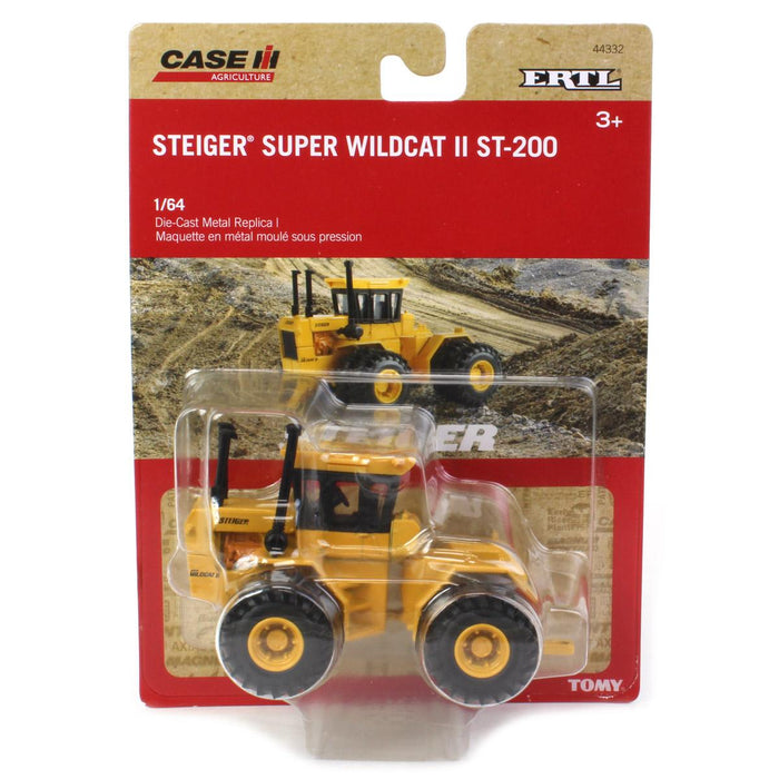1/64 ERTL TOY CASE IH STEIGER SUPER WILDCAT 2 ST-200 YELLOW