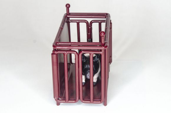 1/16 LITTLE BUSTER TOY HOG/SHEEP/GOAT CRATE SCALE RED