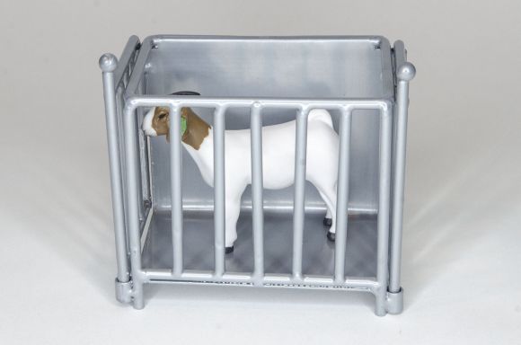 1/16 LITTLE BUSTER TOY HOG/SHEEP/GOAT CRATE SCALE SILVER
