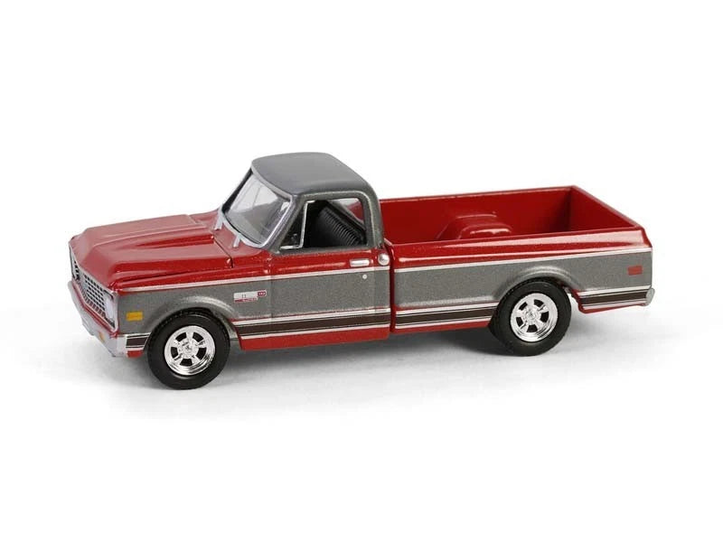 1/64 GREENLIGHT TOY 1972 CHEVY CHEYENNE C10 RED