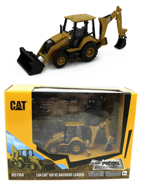 1/64 DIECAST MASTERS CAT 420XE BACKHOE LOADER WITH TOOLS
