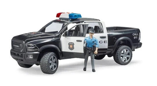 1/16 BRUDER TOY RAM POLICE TRUCK WITH FIGURE