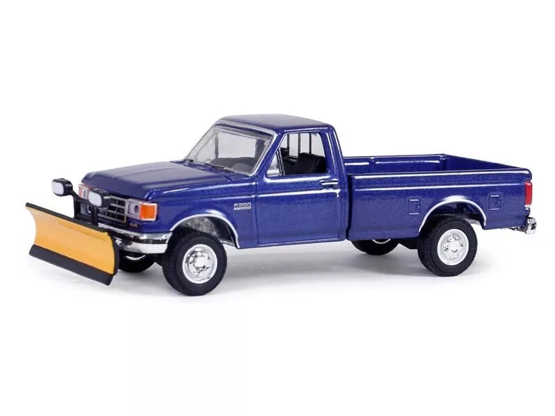 1/64 GREENLIGHT TOY 1991 FORD F250XL TRUCK WITH PLOW