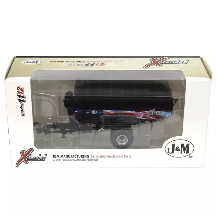 1/64 SPECCAST TOY BLACK J&M X1112 GRAIN CART PATRIOTIC DECAL