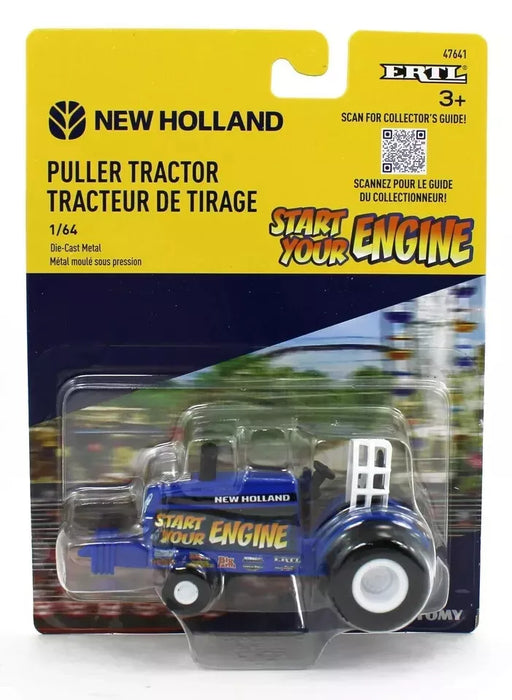 ERTL TOY NEW HOLLAND START YOUR ENGINE PULLER TRACTOR