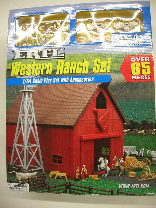 1/64 ERTL TOY WESTERN RANCH BARN SET***RETIRED***