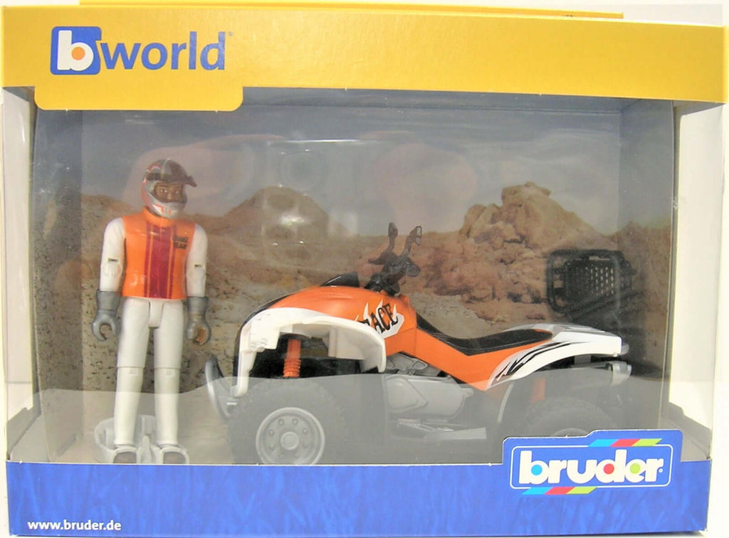 1/16 BRUDER TOY QUAD WITH DRIVER