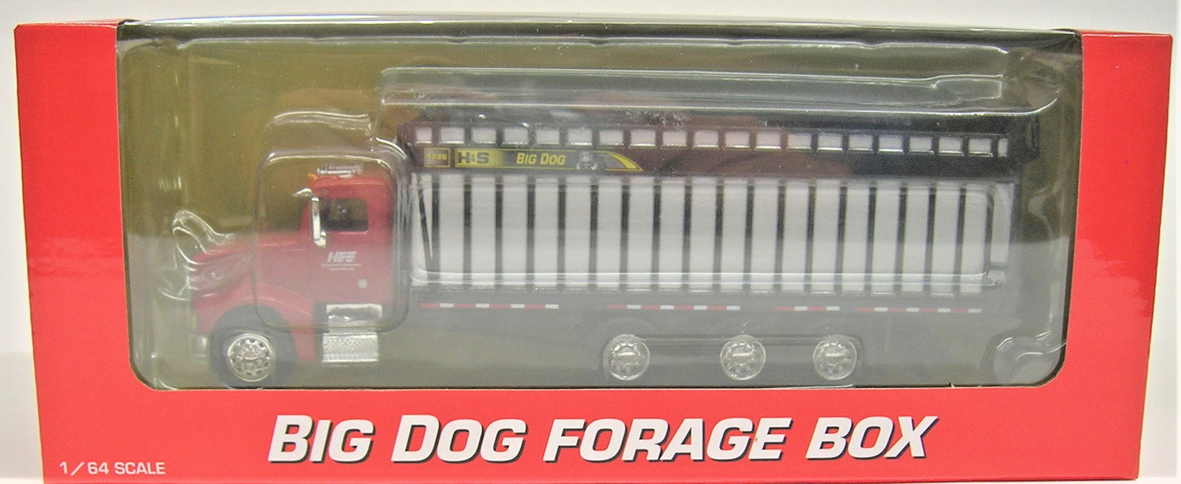 1/64 H&S 1226 BIG DOG ON RED PETERBILT 385 TRUCK